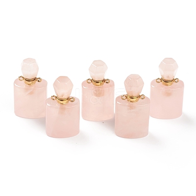Natural Rose Quartz Pendants G-H252-E06-1