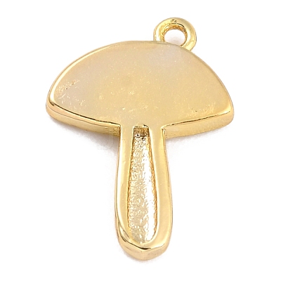 Autumn Theme Brass Enamel Pendants KK-P197-18D-G-1