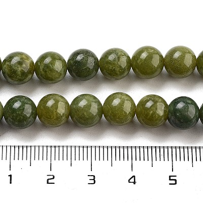 Natural Canada Jade Beads Strands G-NH0029-02A-1