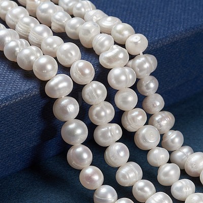 Natural Cultured Freshwater Pearl Beads Strands X1-PEAR-N013-06G-1