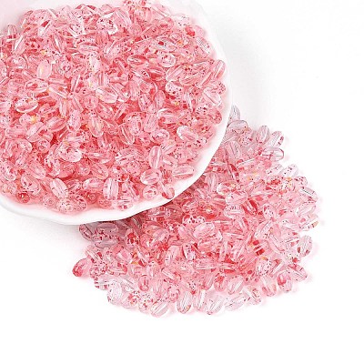 Baking Paint Transparent Glass Beads DGLA-T004-06G-1