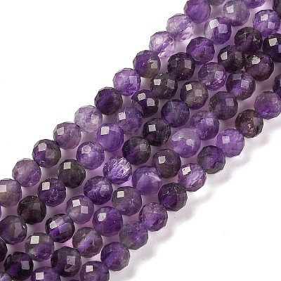Natural Amethyst Beads Strands G-F770-C07-02AB-1