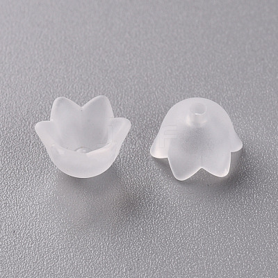 Transparent Acrylic Beads Caps PL543-1-1