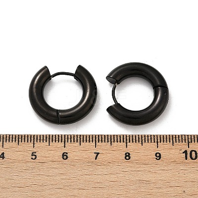 202 Stainless Steel Polishing Hoop Earrings EJEW-M106-02EB-03-1