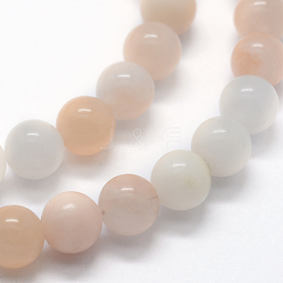 Natural Pink Aventurine Beads Strands X-G-I199-22-6mm-1