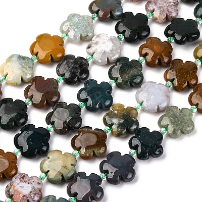 Natural Ocean Jasper/Ocean Agate Beads Strands G-D475-02D-1