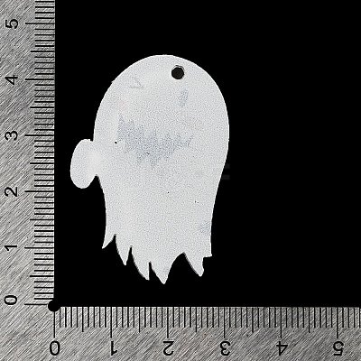 Halloween Printing Acrylic Pendants FIND-K017-05G-1