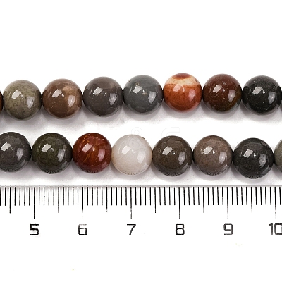 Natural Picture Jasper Beads Strands G-H037-A01-02-1