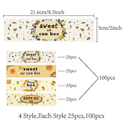 1 Bag Self-Adhesive Plastic Labels Stickers DIY-CN0002-09A-1
