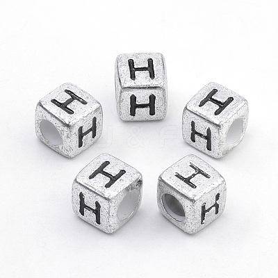 Plated Acrylic Beads PB43C9308-H-1