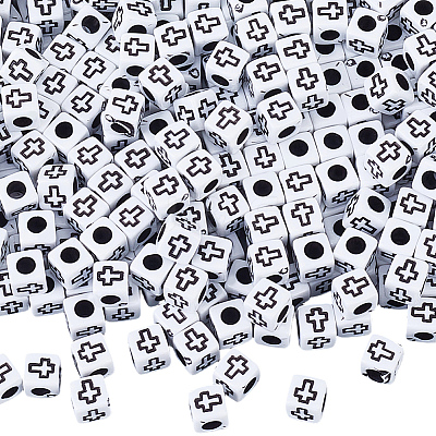 1000Pcs Craft Style Acrylic Beads MACR-PA0001-77-1
