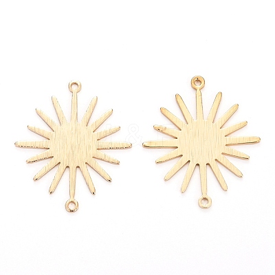 Brass Solar Eclipse Links Connectors X-KK-I681-15-1