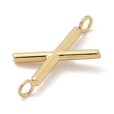 304 Stainless Steel Letter Connector Charms LS-STAS-M108-01G-24-1