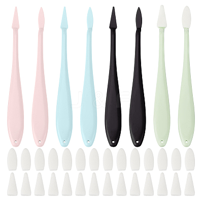 4 Sets 4 Colors Plastic & Sponge Pen AJEW-OC0004-51-1
