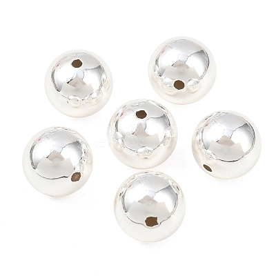 Round Brass European Beads KK-G512-08S-1