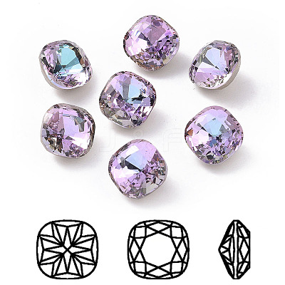 K9 Glass Rhinestone Cabochons RGLA-A025-03A-001VL-1