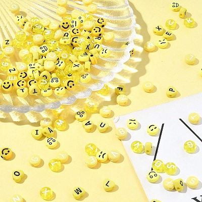 200Pcs Opaque Acrylic Beads MACR-FS0001-87-1