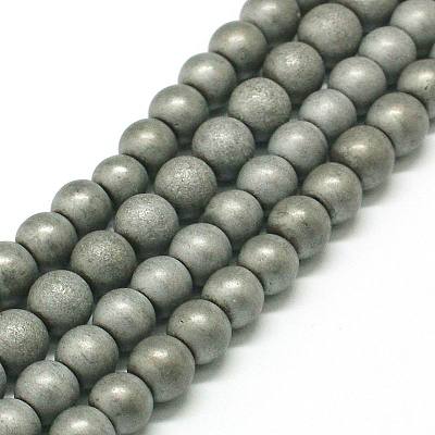 Non-magnetic Synthetic Hematite Beads Strands X-G-K015-6mm-02F-1
