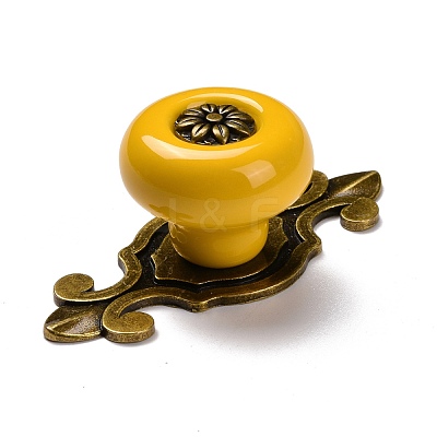 Round-shaped Porcelain Cabinet Door Knobs FIND-Z004-18D-1