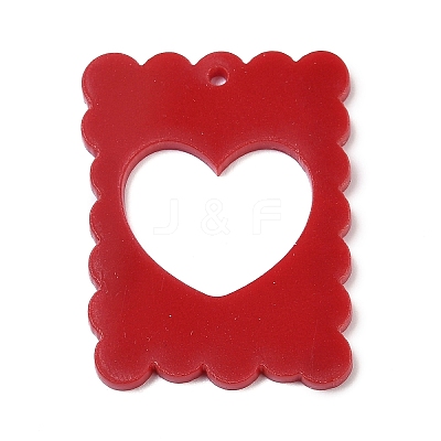 Opaque Acrylic Pendants FIND-K017-12B-1