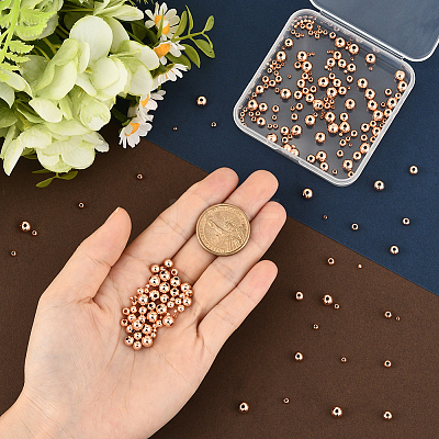 250Pcs 5 Styles Rack Plating Brass Spacer Beads KK-PA0001-02RG-1