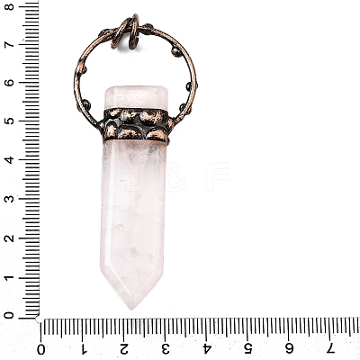 Natural & Synthetic Mixed Gemstone Sword Shape Big Pendants G-Q350-07-1