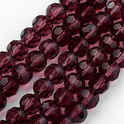 Transparent Glass Bead Strands GLAA-G013-8mm-59-1