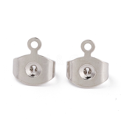 Brass Ear Nuts X-KK-P001-75P-1