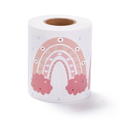 Rainbow Bulletin Board Border Stickers Roll DIY-K038-02-1