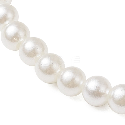 3Pcs ABS Plastic Imitation Pearl Beads Stretch Bracelets for Women BJEW-JB11869-1