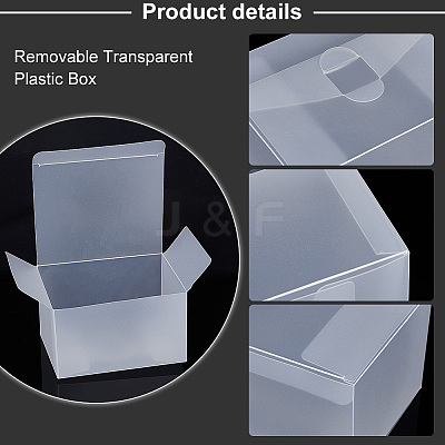 Removable Transparent Plastic Box CON-WH0085-46-1