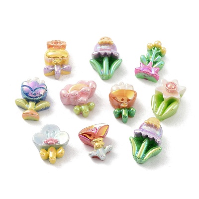 Spring Theme Opaque Resin Decoden Cabochons RESI-D010-06-1