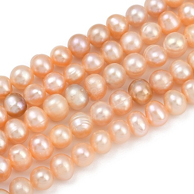 Natural Cultured Freshwater Pearl Beads Strands PEAR-I007-07Y-01B-1
