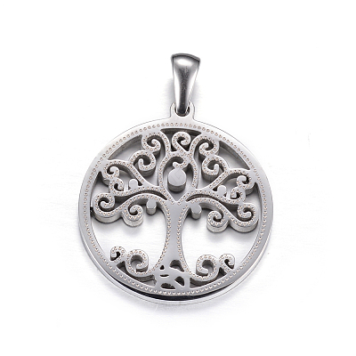 Non-Tarnish 304 Stainless Steel Pendants LS-STAS-P063-07P-1
