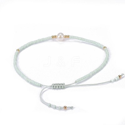 Adjustable Nylon Cord Braided Bead Bracelets BJEW-P256-B07-1