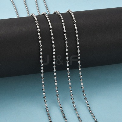 Tarnish Resistant 304 Stainless Steel Ball Chains CHS-A002B-2.4mm-1