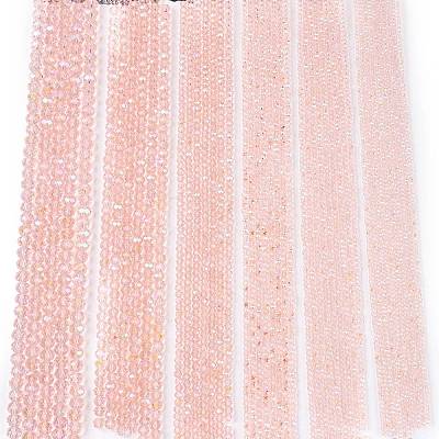 Electroplate Glass Beads Strands LS-EGLA-A044-T8mm-L22-1