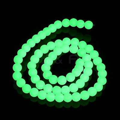 Synthetic Luminous Stone Beads Strands G-L582-01A-1