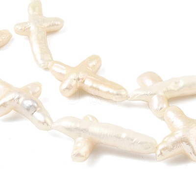Natural Baroque Keshi Pearl Beads Strands PEAR-B004-06B-01A-1