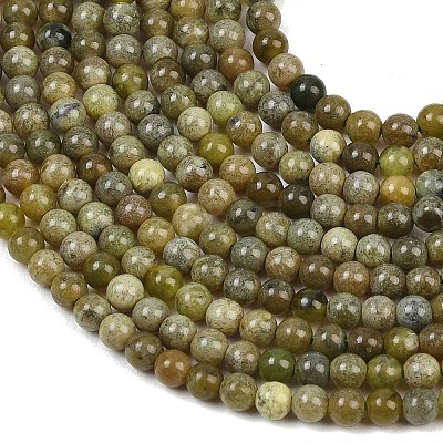 Natural Canada Jade Beads Strands G-B171-B01-4mm-1