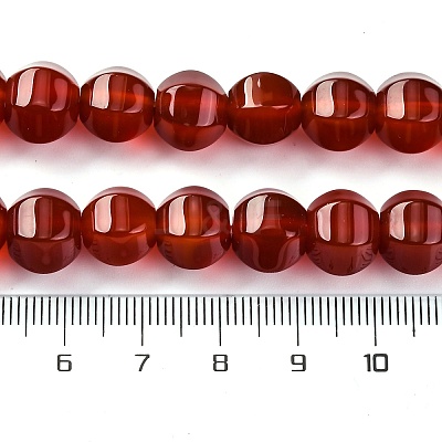 Dyed & Heated Natural Carnelian Beads Strands G-G177-I01-01-1