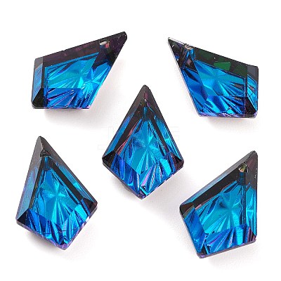 Embossed Glass Rhinestone Pendants GLAA-J101-01B-001BB-1
