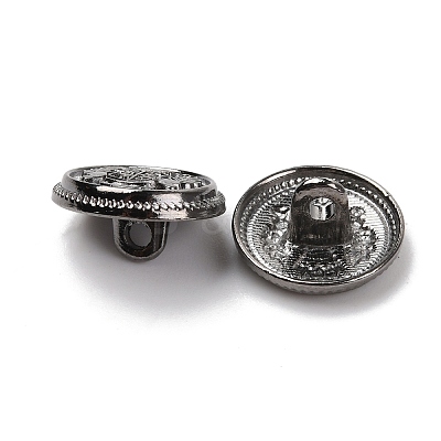 Alloy Shank Buttons BUTT-WH0027-15B-01-1