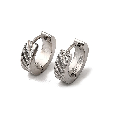 304 Stainless Steel Hoop Earrings EJEW-L302-03B-P-1