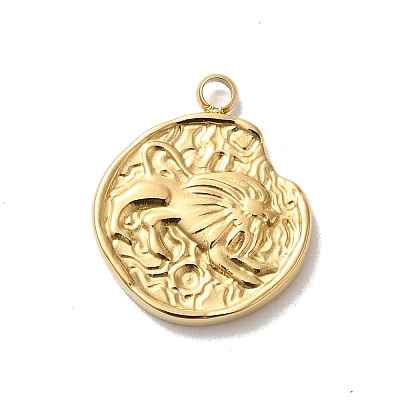 304 Stainless Steel Pendants STAS-B074-08G-07-1