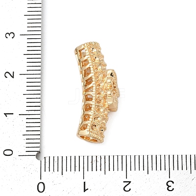 Brass Tube European Beads KK-G532-05B-G-1