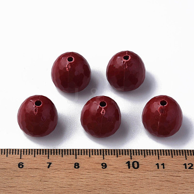 Opaque Acrylic Beads MACR-S373-10A-A01-1