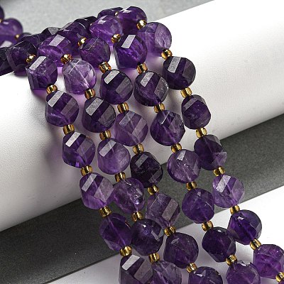 Natural Amethyst Beads Strands G-M443-B02-01-1