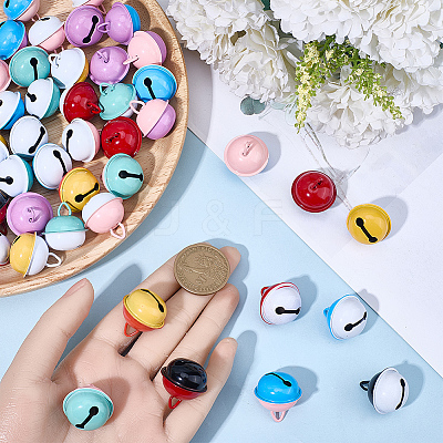 48Pcs 12 Colors Zinc Alloy Pendants FIND-SP0005-30-1