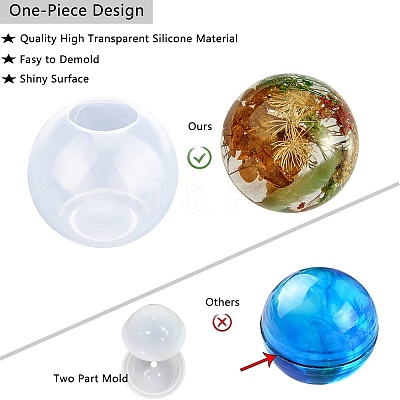 5Pcs 5 Style DIY Silicone Molds DIY-SZ0007-72-1